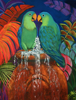 Chatting Over the Water Fountain